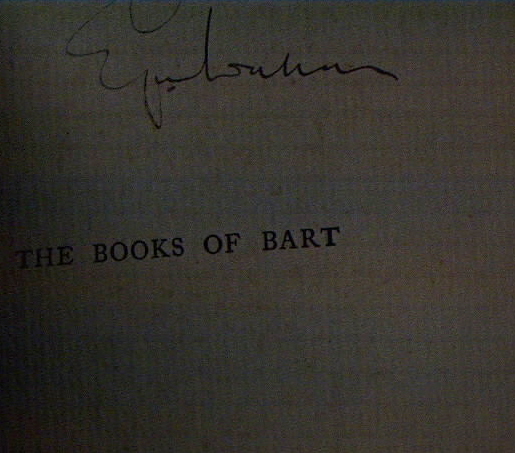 (SIGNED EDGAR WALLACE!)The Books Of Bart Image for (SIGNED EDGAR WALLACE!)The Books Of Bart